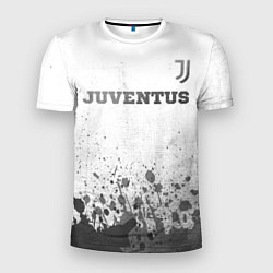 Мужская спорт-футболка Juventus - white gradient посередине