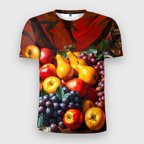 Мужская спорт-футболка Фруктовый натюрморт / 3D-принт – фото 1