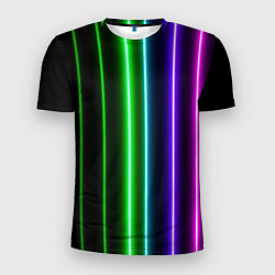Мужская спорт-футболка Neon lines