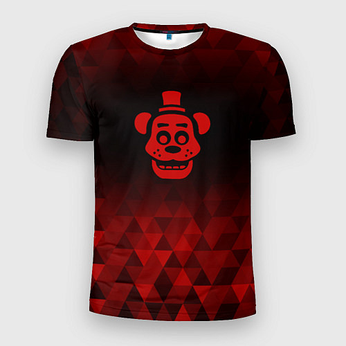 Мужская спорт-футболка FNAF red poly / 3D-принт – фото 1