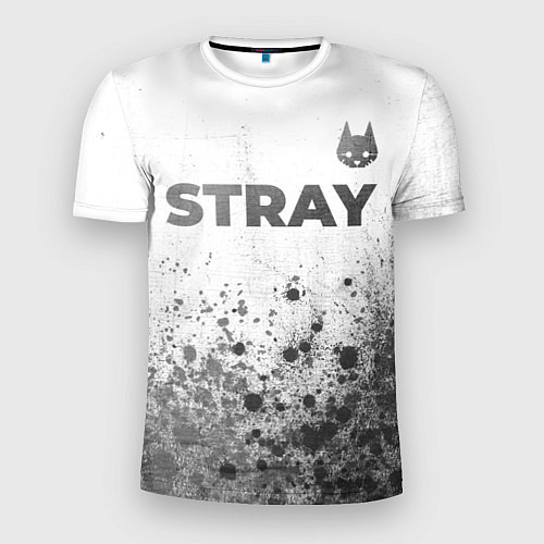 Мужская спорт-футболка Stray - white gradient посередине / 3D-принт – фото 1