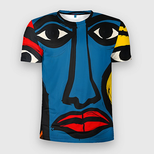Мужская спорт-футболка Арт с лицами / 3D-принт – фото 1