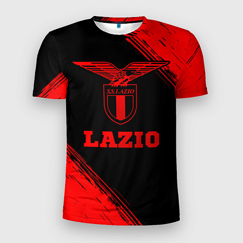 Мужская спорт-футболка Lazio - red gradient / 3D-принт – фото 1