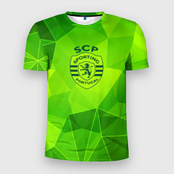 Мужская спорт-футболка Sporting green poly