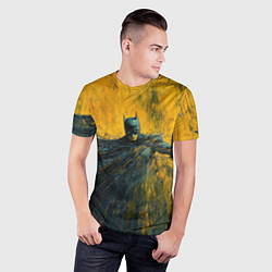 Футболка спортивная мужская Бэтмен нарисованный кистью, цвет: 3D-принт — фото 2