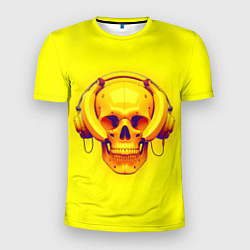 Мужская спорт-футболка Yellow bananas skull - cyberpunk