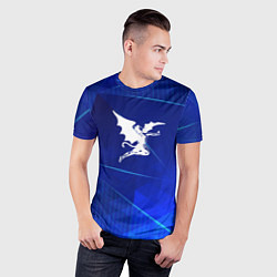 Футболка спортивная мужская Black Sabbath blue poly, цвет: 3D-принт — фото 2