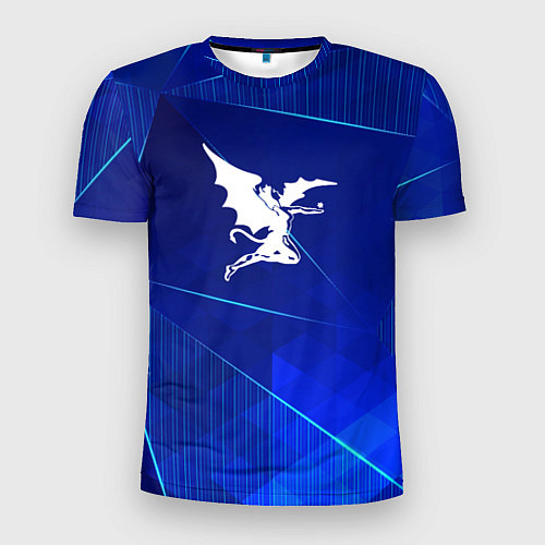 Мужская спорт-футболка Black Sabbath blue poly / 3D-принт – фото 1