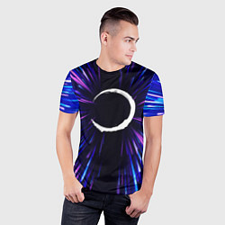 Футболка спортивная мужская Demon Slayer neon energy, цвет: 3D-принт — фото 2