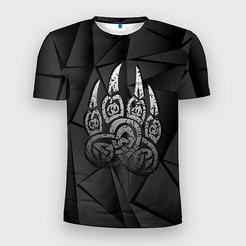 Мужская спорт-футболка Велес лапа медведя / 3D-принт – фото 1