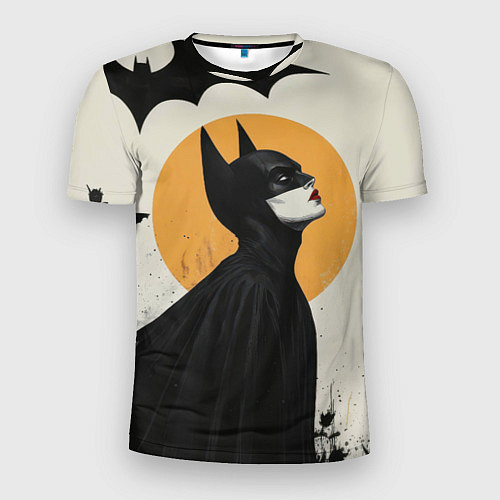 Мужская спорт-футболка Девушка Бэтмен / 3D-принт – фото 1