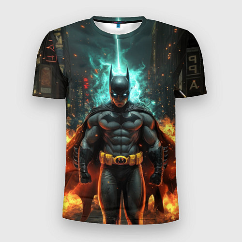 Мужская спорт-футболка Бэтмен эпик / 3D-принт – фото 1