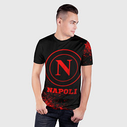 Футболка спортивная мужская Napoli - red gradient, цвет: 3D-принт — фото 2