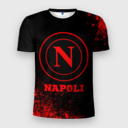 Мужская спорт-футболка Napoli - red gradient