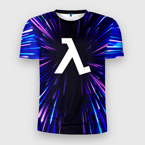 Мужская спорт-футболка Half-Life neon energy / 3D-принт – фото 1