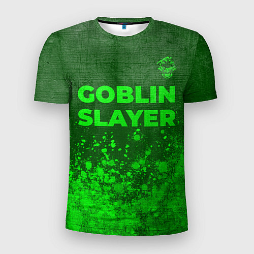 Мужская спорт-футболка Goblin Slayer - green gradient посередине / 3D-принт – фото 1