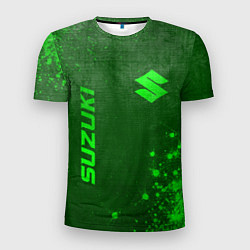 Футболка спортивная мужская Suzuki - green gradient вертикально, цвет: 3D-принт