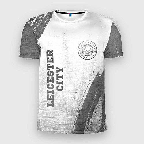 Мужская спорт-футболка Leicester City - white gradient вертикально / 3D-принт – фото 1