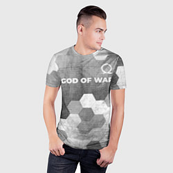 Футболка спортивная мужская God of War - grey gradient посередине, цвет: 3D-принт — фото 2