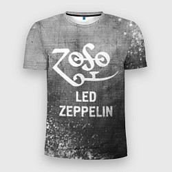 Мужская спорт-футболка Led Zeppelin - grey gradient