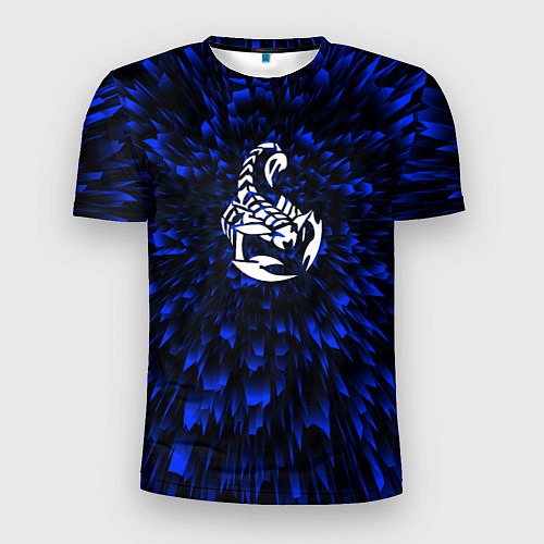 Мужская спорт-футболка Scorpions blue energy / 3D-принт – фото 1