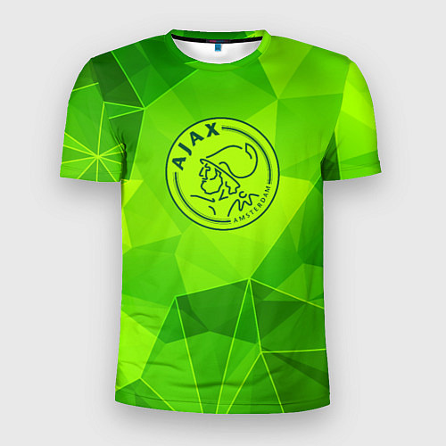 Мужская спорт-футболка Ajax green poly / 3D-принт – фото 1