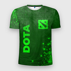 Футболка спортивная мужская Dota - green gradient вертикально, цвет: 3D-принт