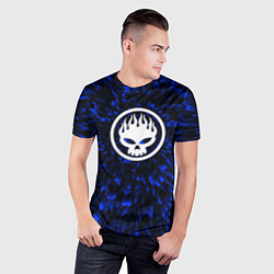 Футболка спортивная мужская The Offspring blue energy, цвет: 3D-принт — фото 2