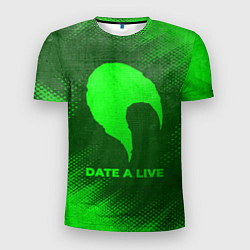 Мужская спорт-футболка Date A Live - green gradient