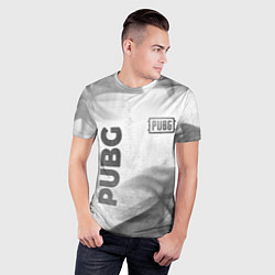 Футболка спортивная мужская PUBG - white gradient вертикально, цвет: 3D-принт — фото 2