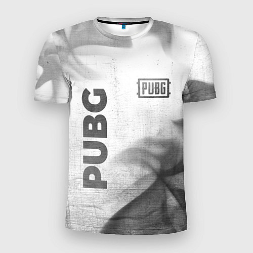 Мужская спорт-футболка PUBG - white gradient вертикально / 3D-принт – фото 1