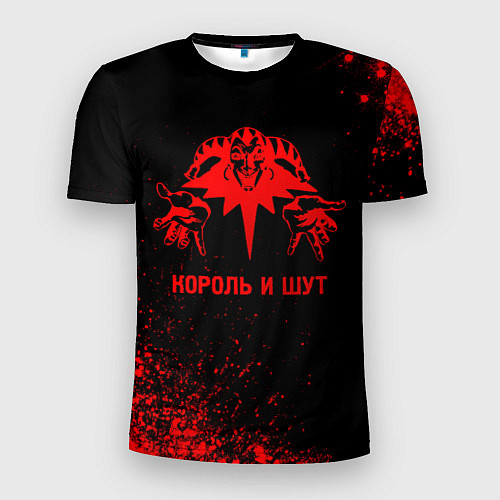 Мужская спорт-футболка Король и Шут - red gradient / 3D-принт – фото 1