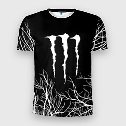 Футболка спортивная мужская Monster energy лес, цвет: 3D-принт