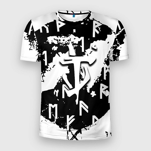 Мужская спорт-футболка Doom символы краски / 3D-принт – фото 1