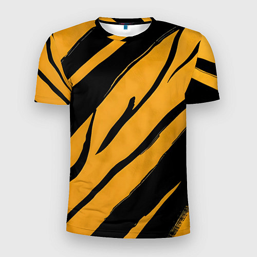 Мужская спорт-футболка Тигровый раскрас / 3D-принт – фото 1