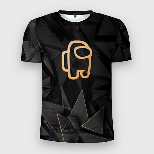 Мужская спорт-футболка Among Us golden poly / 3D-принт – фото 1