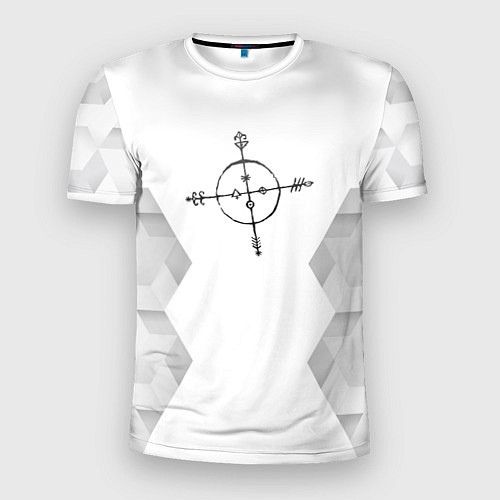 Мужская спорт-футболка Megadeth white poly / 3D-принт – фото 1