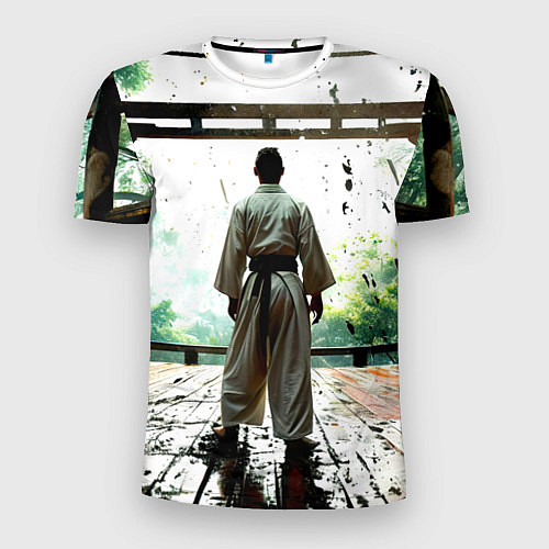 Мужская спорт-футболка Боец айкидо в Японии / 3D-принт – фото 1