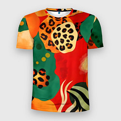 Футболка спортивная мужская Анималистичный африканский паттерн, цвет: 3D-принт
