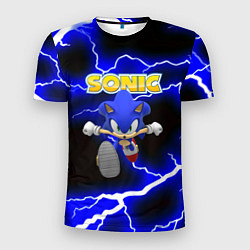 Мужская спорт-футболка Sonic storm electro