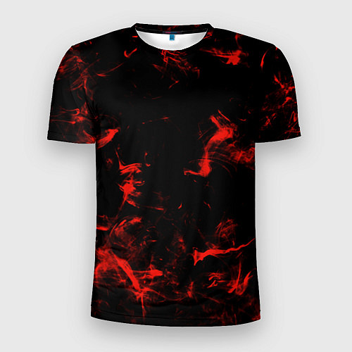 Мужская спорт-футболка Color red black / 3D-принт – фото 1