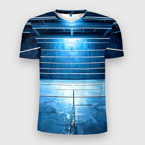 Мужская спорт-футболка Синий ринг / 3D-принт – фото 1