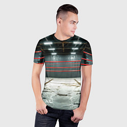 Футболка спортивная мужская Красный ринг, цвет: 3D-принт — фото 2