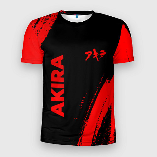 Мужская спорт-футболка Akira - red gradient вертикально / 3D-принт – фото 1