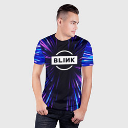 Футболка спортивная мужская Blackpink neon energy, цвет: 3D-принт — фото 2