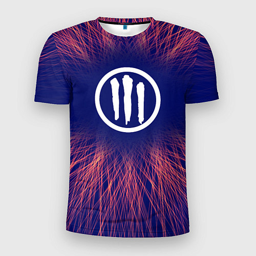 Мужская спорт-футболка Three Days Grace red energy / 3D-принт – фото 1