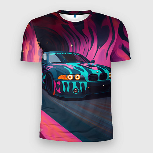 Мужская спорт-футболка БМВ граффити стиль / 3D-принт – фото 1