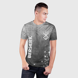 Футболка спортивная мужская Berserk - grey gradient вертикально, цвет: 3D-принт — фото 2
