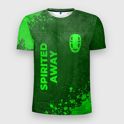 Мужская спорт-футболка Spirited Away - green gradient вертикально / 3D-принт – фото 1