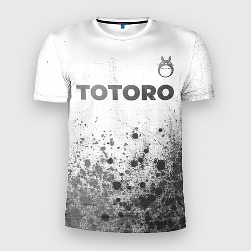 Мужская спорт-футболка Totoro - white gradient посередине / 3D-принт – фото 1